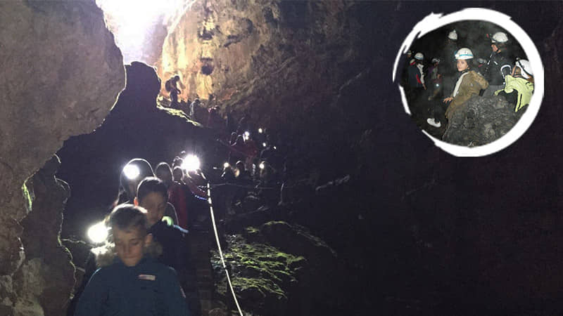 Espeleología en el Alto Tajo